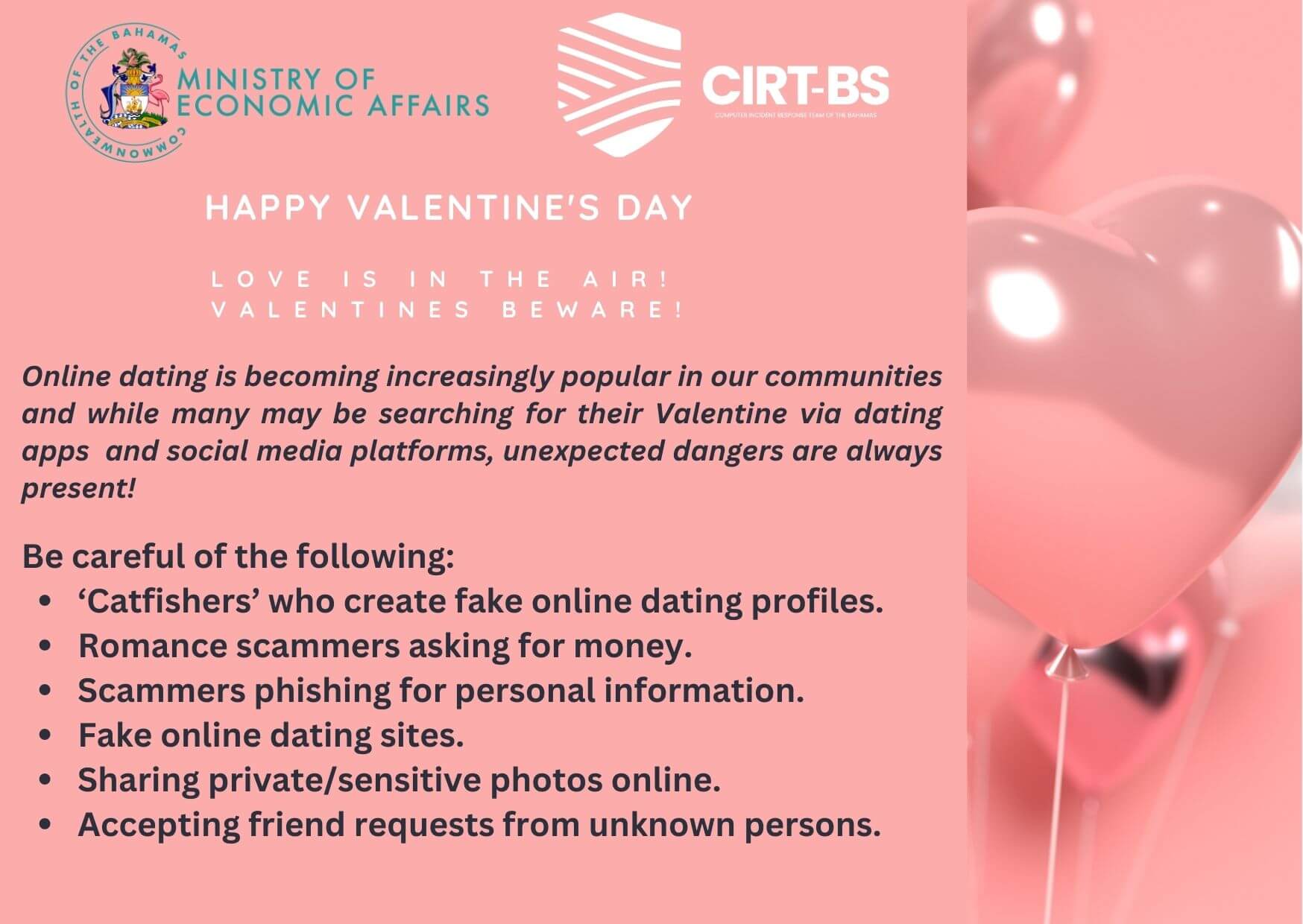 Tips for avoiding scams around Valentine's Day