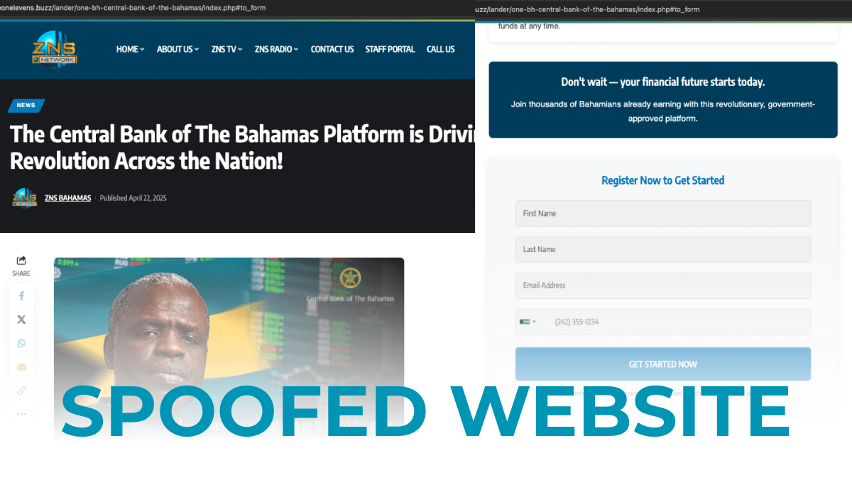 Spoofed Website